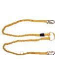 Werner C453100 SoftCoil TwinLeg Lanyard, 6 ft, Non-elastic Internal Energy Absorbing, Loop to 3/4 in Snap Hooks product image
