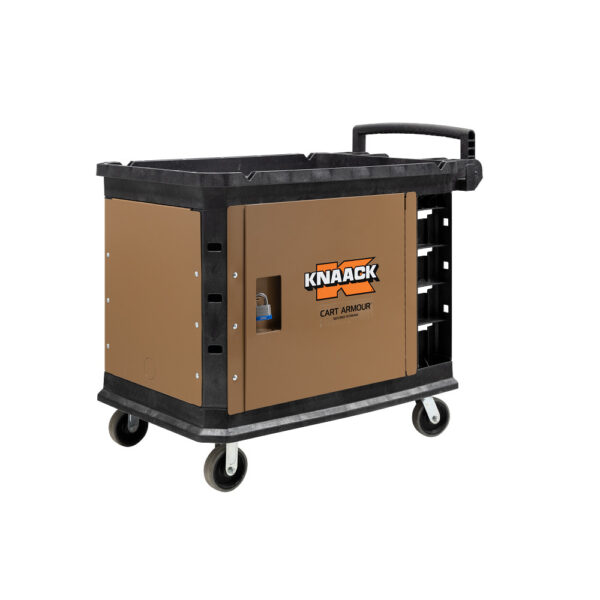 KNAACK CA-07 Cart Armour Mobile Cart Security Paneling for Suncast PUCSD2645, PUCHD2645, 16-Gauge Steel, Tan product image
