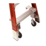 Werner 40-2HD Casters for Stepladders, 4 in Wheels, Aluminum Brackets, Kit of 2 product image