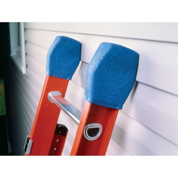 Werner AC19-2 Extension Ladder Covers, Blue, 1.63 in L x 2.25 in W x 6.25 in H, Pair product image