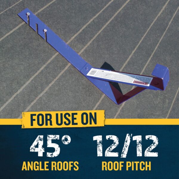 Werner FRB4510-10 Fixed Roof Bracket, 45? for 12/12 Pitch, Powder-Coated Steel product image