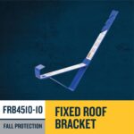 Werner FRB4510-10 Fixed Roof Bracket, 45? for 12/12 Pitch, Powder-Coated Steel product image