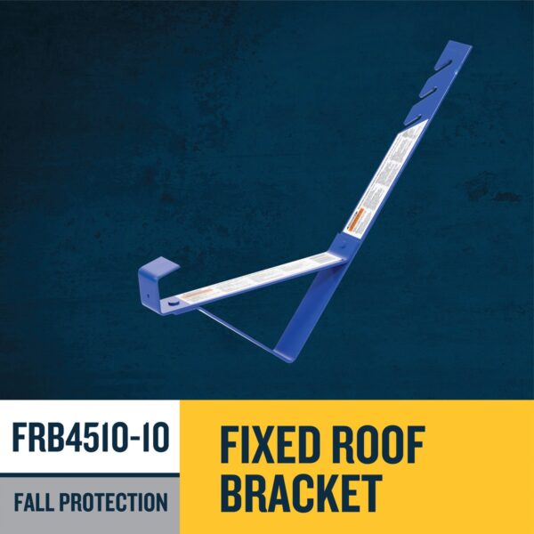 Werner FRB4510-10 Fixed Roof Bracket, 45? for 12/12 Pitch, Powder-Coated Steel product image