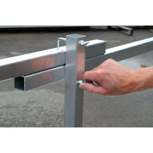 Werner SGR-13 Guardrail, 156 in Length x 1.5 in Square, Aluminum product image