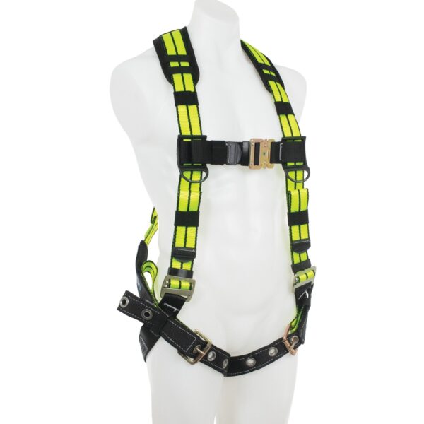 Werner H112004XHV Hi-Viz Standard Harness, XL, Back D-Ring, Quick-Connect Chest, Tongue-Buckle Legs product image