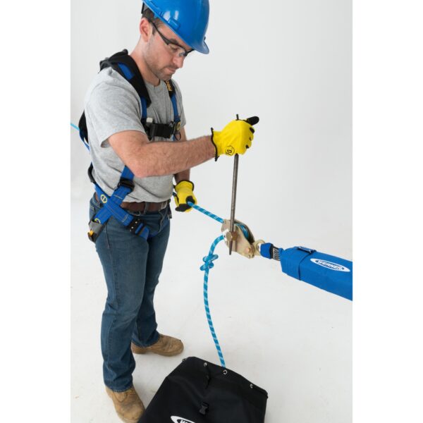 Werner L100060 60ft 2-Man Rope Horizontal Lifeline System, Cross-Arm Strap, Rope Tensioner product image