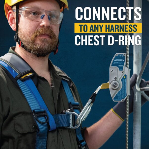 Werner L213500 Cable Grab, Compatible with 3/8 in Solid-Core 1x7 or 7x19 Cable, ANSI Z359.16 product image