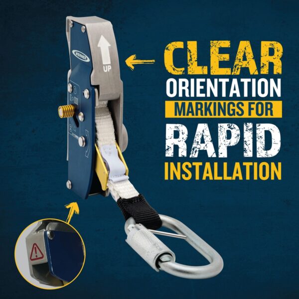 Werner L213500 Cable Grab, Compatible with 3/8 in Solid-Core 1x7 or 7x19 Cable, ANSI Z359.16 product image