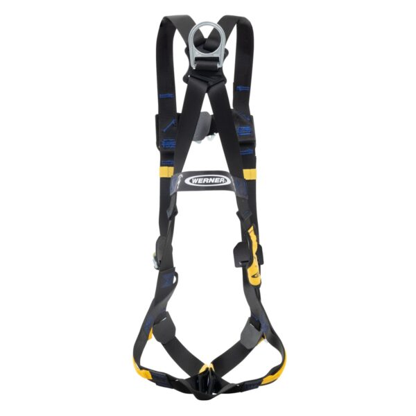 Werner H925801 LITEFIT Arc Flash Construction Harness, Back and Front D-Rings, Pass Thru Legs, Size S product image