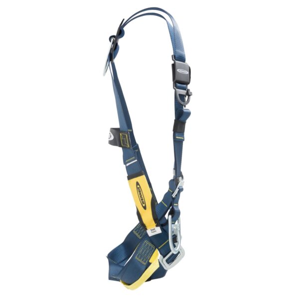 Werner H331005 LITEFIT Positioning Harness with Back and Hip D-Rings, XXL, Black/Blue/Yellow product image