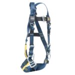Werner H331005 LITEFIT Positioning Harness with Back and Hip D-Rings, XXL, Black/Blue/Yellow product image