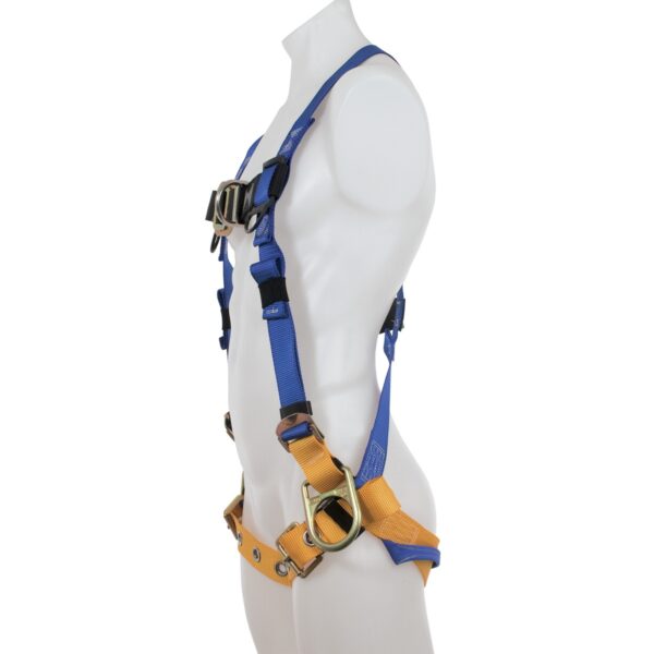 Werner H362004 LITEFIT Climbing/Positioning Harness, Back/Hip/Front D-Rings, XL, Blue/Yellow product image