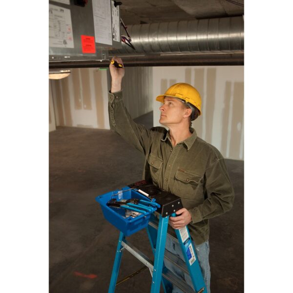 Werner AC52-UB Lock-In Utility Bucket, 13.13 x 10.31 x 10 in, Blue, 25 lb Capacity product image