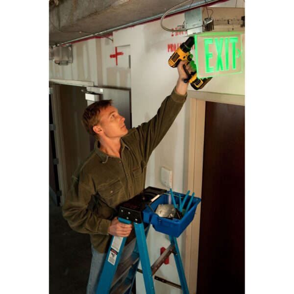 Werner AC52-UB Lock-In Utility Bucket, 13.13 x 10.31 x 10 in, Blue, 25 lb Capacity product image