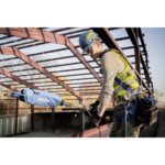 Werner M400004 Hard Hat Tether 16 in Elastic Polyester Webbing, Blue/Yellow product image