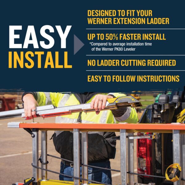 Werner PK100 LevelSafe Pro Automatic Leveler, Aluminum, 38.25 in Length product image