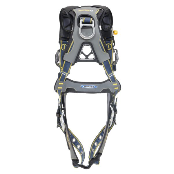 Werner H062001 ProForm F3 Climbing/Positioning Harness, Tongue Buckle Legs, Size S, Black/Blue product image