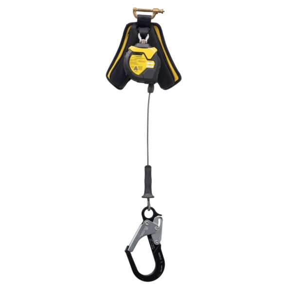Werner R410008LE-R Bantam 8 ft Leading Edge Self-Retracting Lifeline with Aluminum Rebar Hook product image