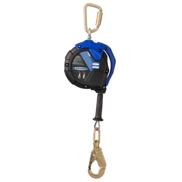 Werner R410020 Max Patrol Self-Retracting Lifeline, 20 ft Galvanized Steel Cable, Matte Black product image