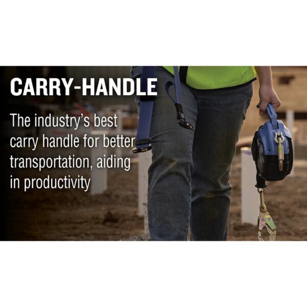 Werner R410020 Max Patrol Self-Retracting Lifeline, 20 ft Galvanized Steel Cable, Matte Black product image