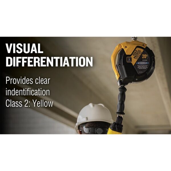 Werner R410030LE Max Patrol Self-Retracting Lifeline, Class 2 Leading Edge, 30 ft Galvanized Steel Cable product image
