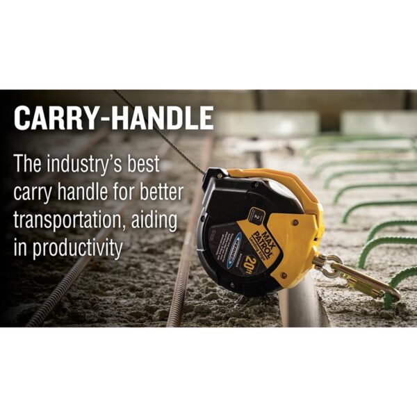 Werner R410030LE Max Patrol Self-Retracting Lifeline, Class 2 Leading Edge, 30 ft Galvanized Steel Cable product image