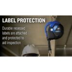 Werner R410050 Max Patrol Self-Retracting Lifeline, 50 ft Galvanized Steel Cable, Matte Black product image