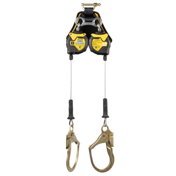 Werner R413008LE-SR Bantam TwinLeg Leading Edge Self-Retracting Lifeline, 8 ft, Steel Form Hook product image