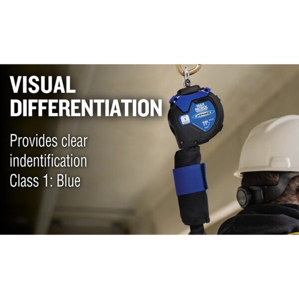 Werner R430011 Max Patrol Self-Retracting Lifeline, 11 ft Web, Class 1, Matte Black product image