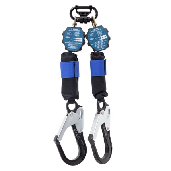 Werner R431006-R Bantam Web Self-Retracting Lifeline, 6 ft, Twinleg, Aluminum Rebar Hook product image