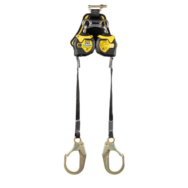 Werner R433006LE-SF Bantam TwinLeg Web Self-Retracting Lifeline, 6 ft, Steel Form Hook, Leading Edge product image