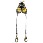 Werner R433006LE Bantam TwinLeg Web Self-Retracting Lifeline, 6 ft, Leading Edge, Matte Black product image