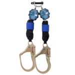 Werner R434006-SR Bantam TwinLeg Web Self-Retracting Lifeline, 6 ft, Steel Form Rebar Hooks product image
