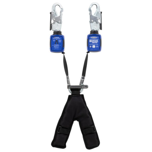 Werner R534806 Bantam Switch Self-Retracting Lifeline, Twin-Leg, 6 ft Web, Snap Hooks product image