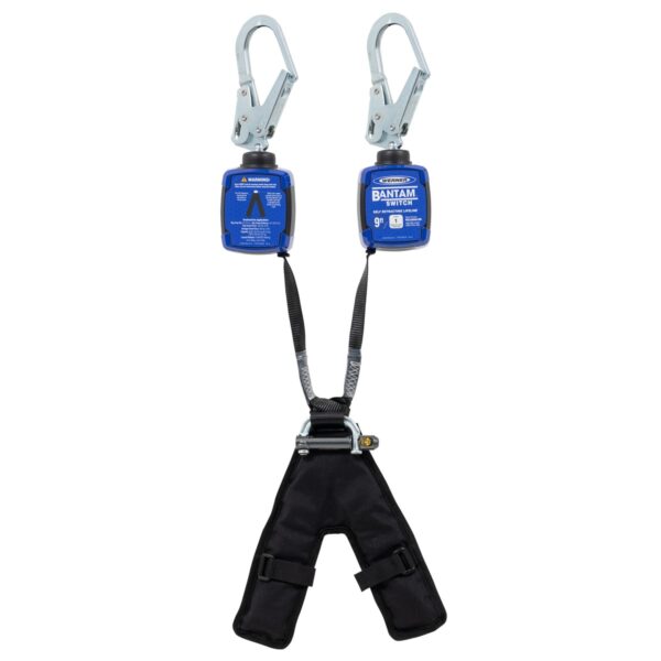 Werner R534809-SR Bantam Switch Self-Retracting Lifeline, TwinLeg, 9 ft Web, Rebar Hook product image