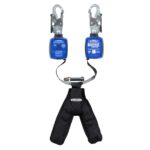 Werner R534809 Bantam Switch Self-Retracting Lifeline, Twin-Leg, 9 ft Web, Snap Hooks, Black product image