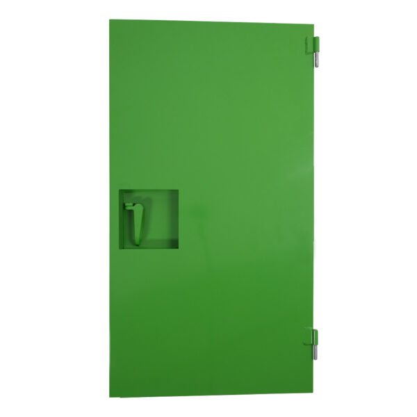 KNAACK SKS-01R Safety Kage Solid Door, Right, Steel, Safety Green product image