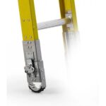 Werner S7702-1 Shoe with Black EPDM Pad for S7706-1 Fiberglass Sectional Ladder, Single Shoe product image