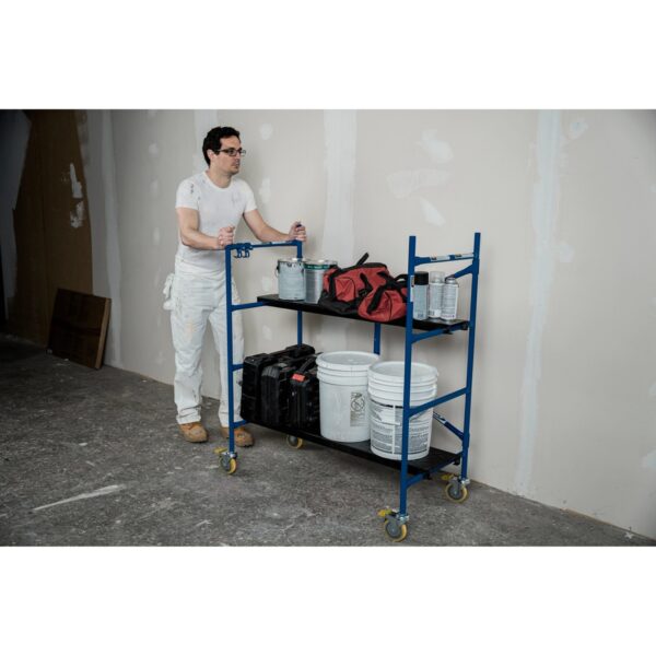 Werner NPS-48 Steel 4ft Rolling Scaffold, 500 lb Capacity, Non-Marring Casters product image