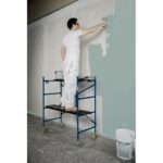 Werner NPS-48 Steel 4ft Rolling Scaffold, 500 lb Capacity, Non-Marring Casters product image