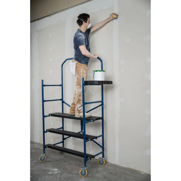 Werner NPS-60 Steel 5ft Rolling Scaffold, 900 lb Capacity, Blue product image