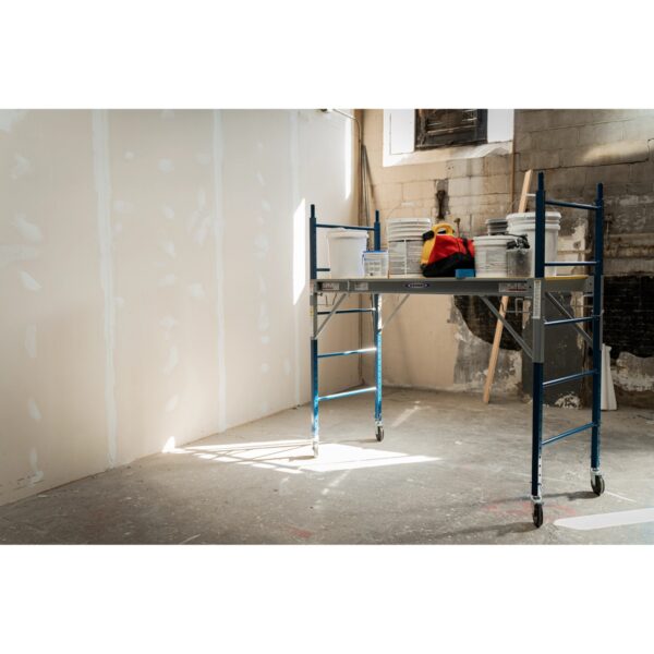 Werner NSRS-72 Steel 6ft Baker Rolling Scaffold, 1000 lb Load Capacity, Adjustable Platform product image