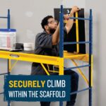 Werner NSRS-72T Steel Scaffold Trap Door System for 6 ft Baker Scaffolding Towers, 74.8 in L x 32 in W product image