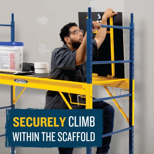 Werner NSRS-72T Steel Scaffold Trap Door System for 6 ft Baker Scaffolding Towers, 74.8 in L x 32 in W product image