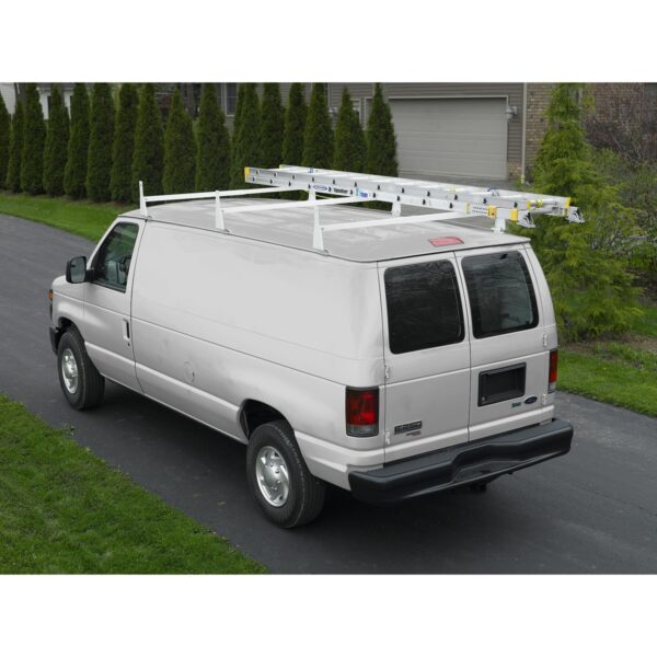 Werner VR403-W Steel Van Rack 3rd Bar for Dodge Vans, White, 43.8 in Length, 600 lb Capacity product image