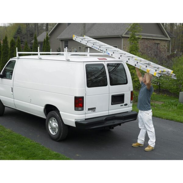 Werner VR403-W Steel Van Rack 3rd Bar for Dodge Vans, White, 43.8 in Length, 600 lb Capacity product image