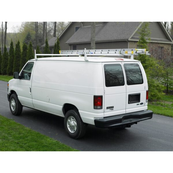 Werner VR401-W Steel Van Rack, 41.6 in L x 4.25 in W x 5 in H, White product image