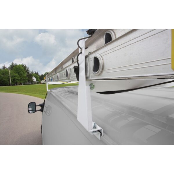 Werner VR401-W Steel Van Rack, 41.6 in L x 4.25 in W x 5 in H, White product image