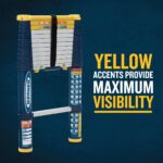 Werner TS1250 Telescoping Ladder Type IA, 12.5 ft, Blue/Yellow product image