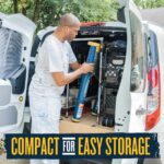 Werner TS1250 Telescoping Ladder Type IA, 12.5 ft, Blue/Yellow product image